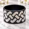 Stainless Steel Mens Ring, Polished, Black Rhodium Finish, 01.63.0677.08 (Size 8)