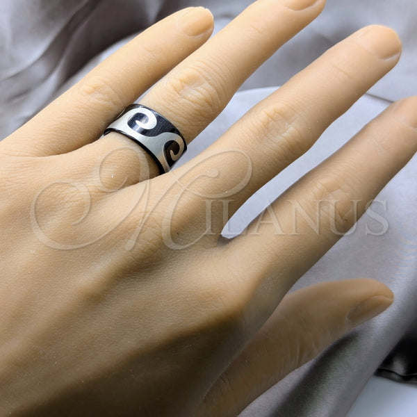 Stainless Steel Ring — Mens Ring Polished Black 01.63. Size 6 — alternate product view — SKU 161154 | Acero Inoxidable anillo — para hombre Ring pulido negro 01.63. Size 6 — SKU 161154