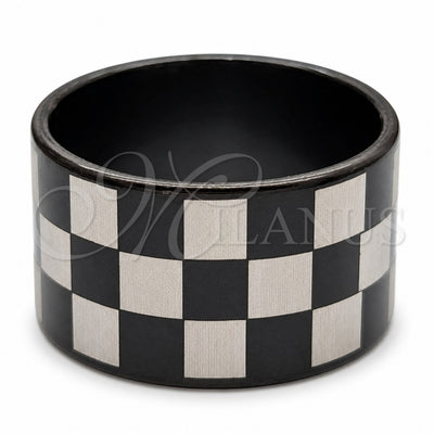 Stainless Steel Mens Ring, Polished, Black Rhodium Finish, 01.63.0680.10 (Size 10) for wholesale, main product view