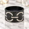 Stainless Steel Mens Ring, Polished, Black Rhodium Finish, 01.63.0681.07 (Size 7)