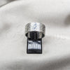 Stainless Steel Mens Ring, Polished, Rhodium Finish, 01.63.0686.11 (Size 11)