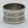 Stainless Steel Mens Ring, Dolphin Design, Blue Polished, Steel Finish, 01.63.0689.06 (Size 6)