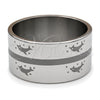 Stainless Steel Mens Ring, Dolphin Design, Blue Polished, Steel Finish, 01.63.0690.07 (Size 7)