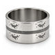 Stainless Steel Mens Ring, Dolphin Design, Blue Polished, Steel Finish, 01.63.0690.08 (Size 8)