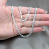Sterling Silver Basic Necklace, Curb Design, Polished, Silver Finish, 04.420.0031.1.20