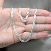 Sterling Silver Basic Necklace, Curb Design, Polished, Silver Finish, 04.420.0032.20