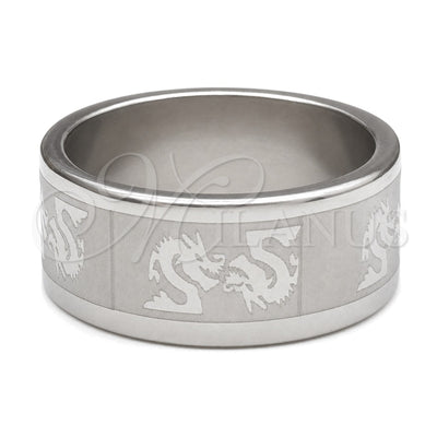 Stainless Steel Mens Ring, Dragon-Fly Design, Polished, Steel Finish, 01.63.0691.05 (Size 5) for wholesale, main product view