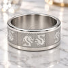Stainless Steel Mens Ring, Polished, Steel Finish, 01.63.0691.11 (Size 11)