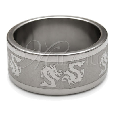 Stainless Steel Mens Ring, key Design, Polished, Steel Finish, 01.63.0692.08 (Size 8) for wholesale, main product view