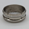 Stainless Steel Mens Ring, Polished, Steel Finish, 01.63.0744.06 (Size 6)