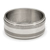 Stainless Steel Mens Ring, Polished, Steel Finish, 01.63.0745.06 (Size 6)