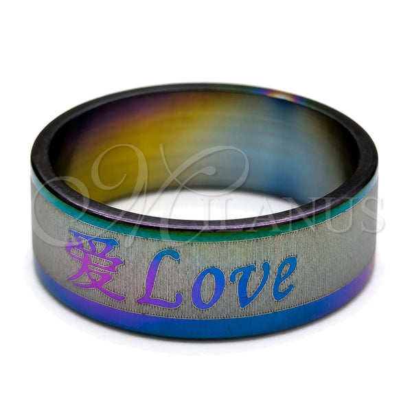 Stainless Steel Ring — Mens Ring Multicolor Enamel 01.63. Size 7 — main product view — SKU 161241 | Acero Inoxidable anillo — para hombre Ring Multicolor Enamel 01.63. Size 7 — SKU 161241