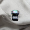 Stainless Steel Mens Ring, Multicolor Enamel Finish, Steel Finish, 01.63.0698.07 (Size 7)
