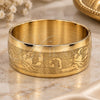 Stainless Steel Mens Ring, Scorpion Design, Polished, Golden Finish, 01.63.0741.08 (Size 8)