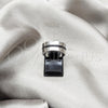 Stainless Steel Mens Ring, Double and Heart Design, Matte Finish, Steel Finish, 01.63.0693.09 (Size 9)