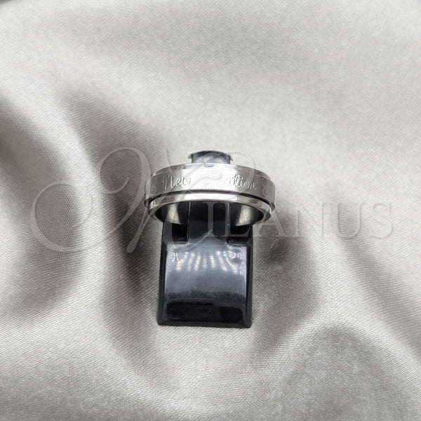 Stainless Steel Ring — Mens Ring Duo Design Polished 01.63. Size 7 — main product view — SKU 161305 | Acero Inoxidable anillo — para hombre Ring Duo diseño pulido 01.63. Size 7 — SKU 161305