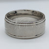 Stainless Steel Mens Ring, Black Polished, Steel Finish, 01.63.0695.05 (Size 5)