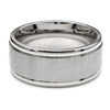 Stainless Steel Mens Ring, Black Polished, Steel Finish, 01.63.0695.05 (Size 5)