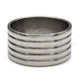 Stainless Steel Mens Ring, Polished, Rhodium Finish, 01.63.0718.06 (Size 6)