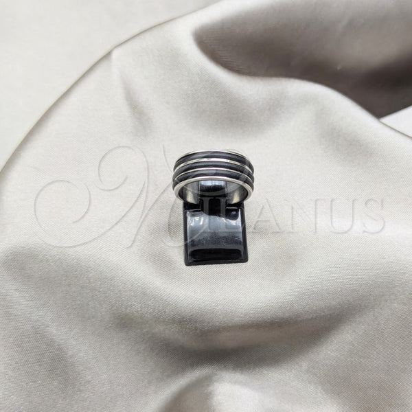 Stainless Steel Mens Ring, Two Tone, 01.63.0719.05