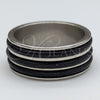 Stainless Steel Mens Ring, Elastic, Two Tone, 01.63.0719.05 (Size 5)