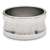 Stainless Steel Mens Ring, Black Polished, Steel Finish, 01.63.0723.07 (Size 7)