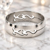 Stainless Steel Mens Ring, Black Polished, Steel Finish, 01.63.0724.09 (Size 9)