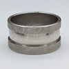 Stainless Steel Mens Ring, Black Brushed Finish, Steel Finish, 01.63.0726.06 (Size 6)