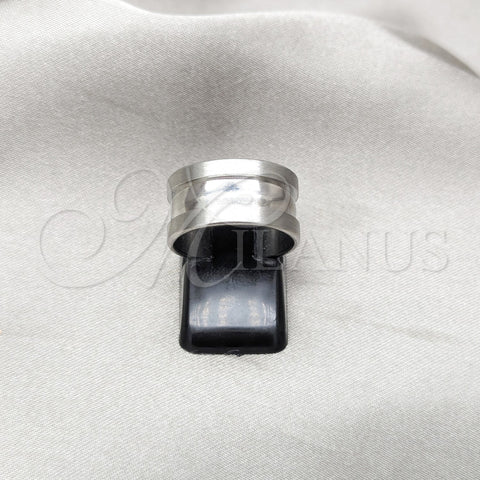 Stainless Steel Mens Ring, Brushed Finish, Steel Finish, 01.63.0726.07 (Size 7)