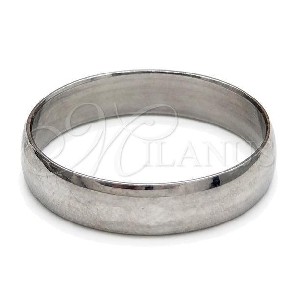 Stainless Steel Mens Ring, Polished, Steel Finish, 01.63.0729.09 (Size 9)