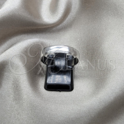 Stainless Steel Mens Ring, Polished, Steel Finish, 01.63.0729.09 (Size 9)