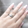 Stainless Steel Mens Ring, Brushed Finish, Steel Finish, 01.63.0730.08 (Size 8)