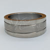 Stainless Steel Mens Ring, Polished, Steel Finish, 01.63.0733.06 (Size 6)