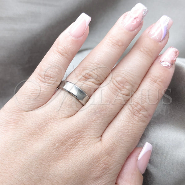 Stainless Steel Ring — Mens Ring Double and Cross Design Matte 01.63. — alternate product view — SKU 161350 | Acero Inoxidable anillo — para hombre Ring Double and cruz diseño Matte 01.63. — SKU 161350