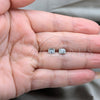 Stainless Steel Stud Earring, Matte Finish, Steel Finish, 02.63.2848