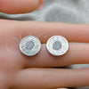 Stainless Steel Stud Earring, Brushed Finish, Steel Finish, 02.63.2859