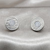 Stainless Steel Stud Earring, Brushed Finish, Steel Finish, 02.63.2859