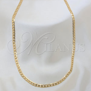 Gold Filled Necklace — Basic Necklace Pave Cuban Design Polished 04.32. 04 — main product view — SKU 161396 | Oro Laminado collar — básico Necklace Pave Cuban diseño pulido 04.32. 04 — SKU 161396