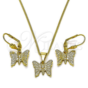 Gold Filled Ring — Earring and Pendant Adult Set Butterfly Design Polished — main product view — SKU 161399 | Oro Laminado anillo — Earring and Pendant Adult Set mariposa diseño pulido — SKU 161399