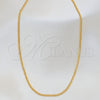 Oro Laminado Basic Necklace, Gold Filled Style Curb Design, Polished, Golden Finish, 04.32.0570.16 (02 MM Thickness, 16 Inches Length)