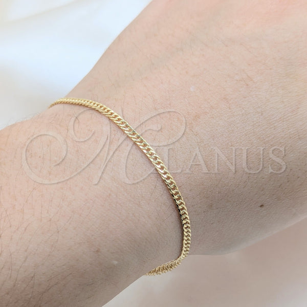 Gold Filled Necklace — Basic Necklace Singapore Design Polished 04.32. 02 MM — alternate product view — SKU 161416 | Oro Laminado collar — básico Necklace Singapore diseño pulido 04.32. 02 MM — SKU 161416