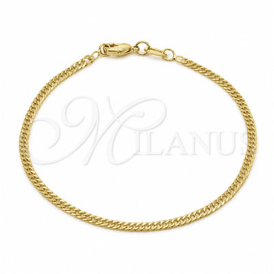 Oro Laminado Basic Necklace, Gold Filled Style Singapore Design, Polished, Golden Finish, 04.32.0571.07 (02 MM for wholesale, main product view