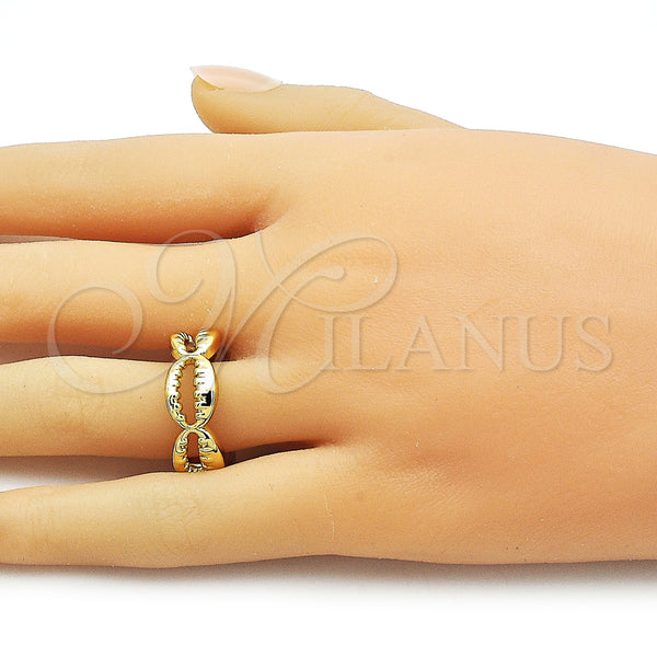Gold Filled Ring — Elegant Ring Shell Design Polished 01. One size — alternate product view — SKU 161438 | Oro Laminado anillo — Elegant Ring Shell diseño pulido 01. One size — SKU 161438