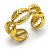 Oro Laminado Elegant Ring, Gold Filled Style Shell Design, Polished, Golden Finish, 01.341.0171 (One size fits all)