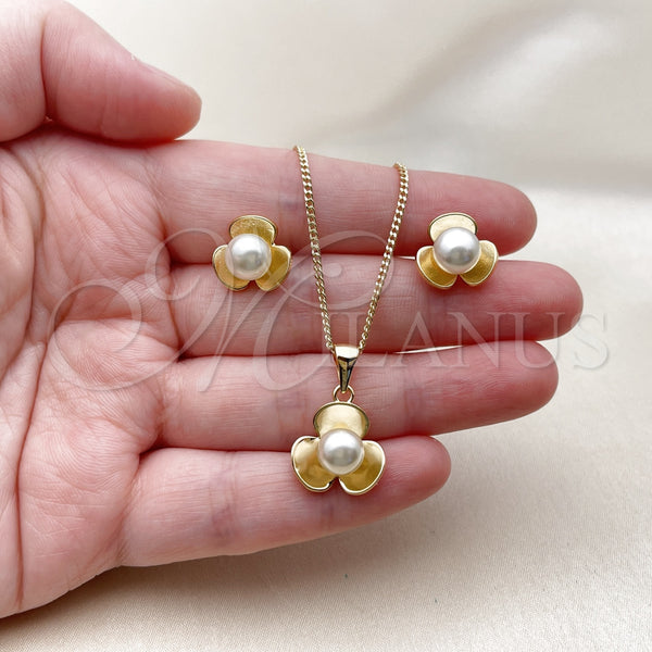 Gold Filled Ring — Earring and Pendant Adult Set Flower Design with — alternate product view — SKU 161457 | Oro Laminado anillo — Earring and Pendant Adult Set flor diseño with — SKU 161457