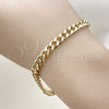Gold Filled Bracelet — Basic Bracelet Miami Cuban Design Polished 03. 06 — alternate product view — SKU 161477 | Oro Laminado brazalete — básico Bracelet Miami Cuban diseño pulido 03. 06 — SKU 161477