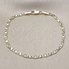 Gold Filled Bracelet — Basic Bracelet Mariner Design Diamond Cutting 04. 03 — alternate product view — SKU 161482 | Oro Laminado brazalete — básico Bracelet Mariner diseño Diamond Cutting 04. 03 — SKU 161482