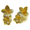 Gold Filled Ring — Stud Earring Flower Design Diamond Cutting 02. — alternate product view — SKU 161513 | Oro Laminado anillo — Stud Earring flor diseño Diamond Cutting 02. — SKU 161513