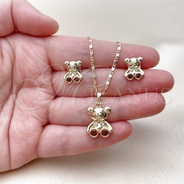 Gold Filled Ring — Earring and Pendant Adult Set Teddy Bear Design — alternate product view — SKU 161555 | Oro Laminado anillo — Earring and Pendant Adult Set Teddy Bear diseño — SKU 161555