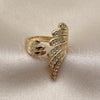 Gold Filled Ring — Multi Stone Ring Wings Design with White Cubic — alternate product view — SKU 161621 | Oro Laminado anillo — Multi Stone Ring Wings diseño with blanco Cubic — SKU 161621